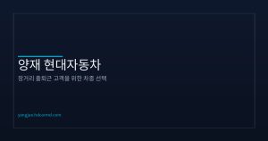 장거리 출퇴근 고객을 위한 ...